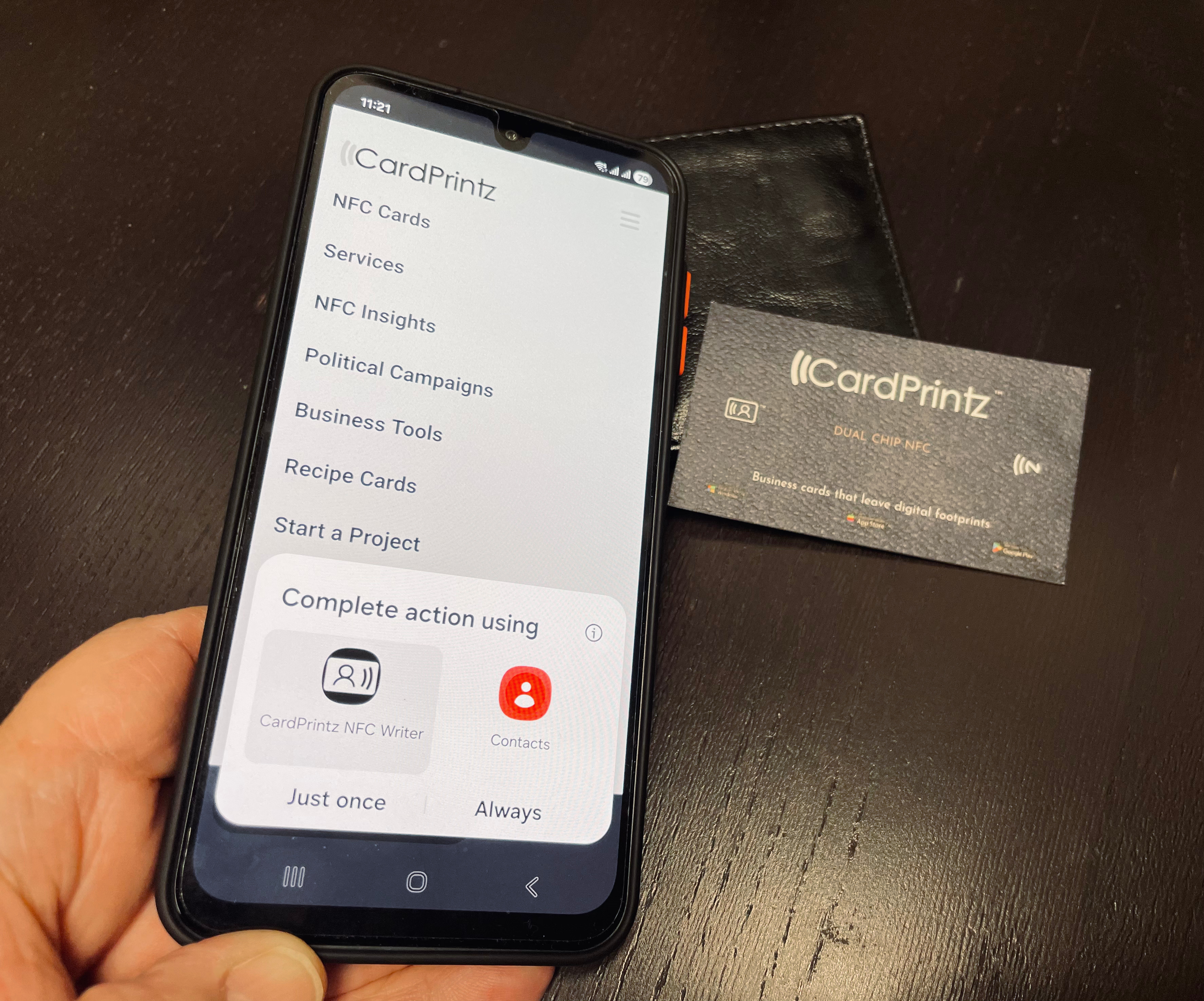 Dual NFC Business Cards
